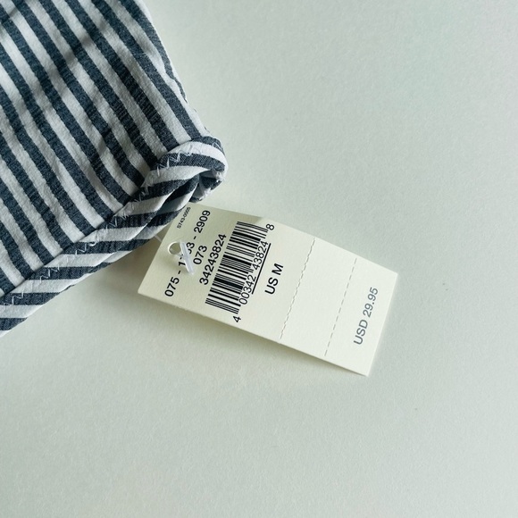 aerie Seersucker Ruffle Side Bikini Bottoms - Picture 6 of 7